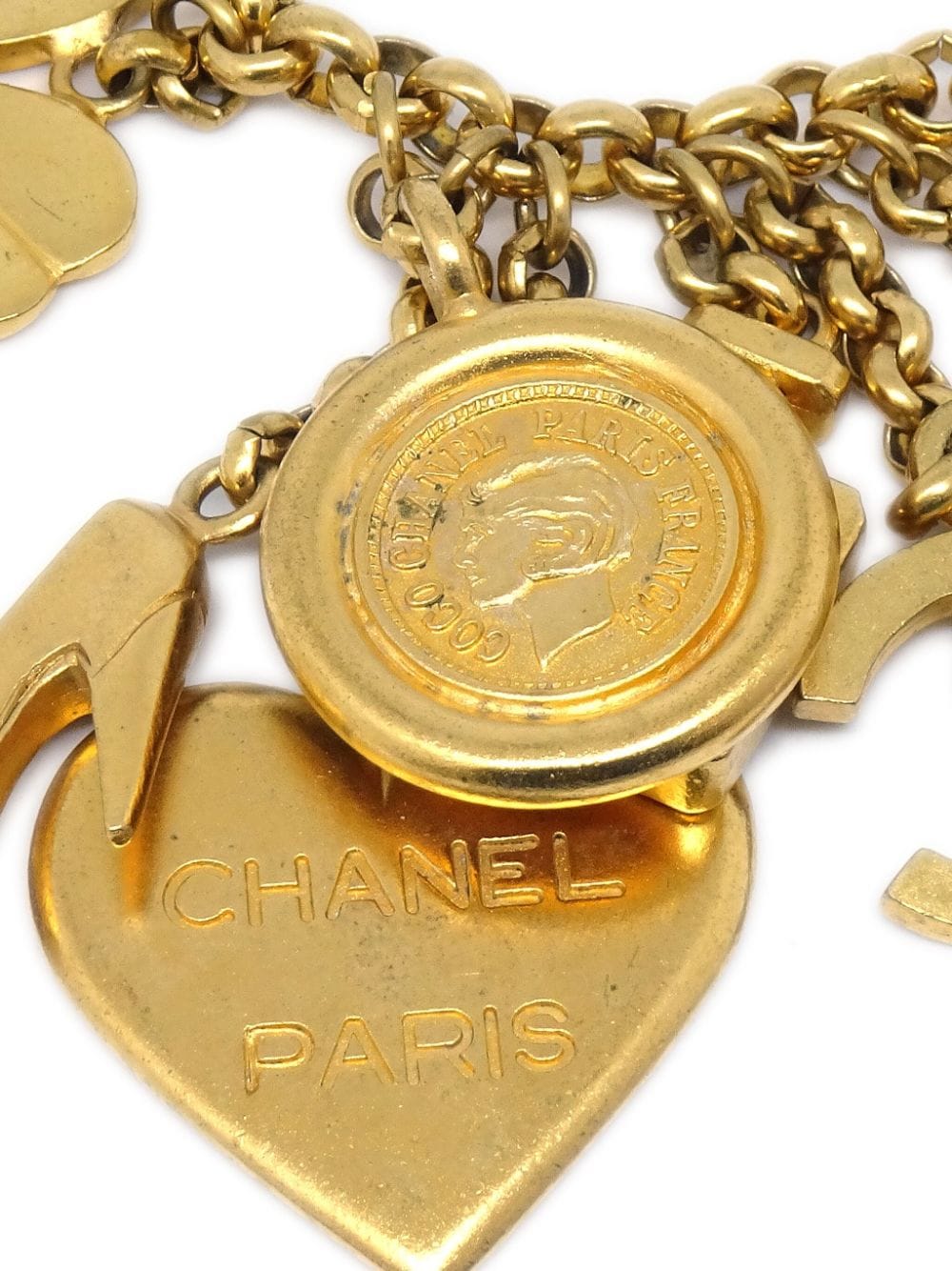 CHANEL Pre-Owned 1995 Icons halsketting met hanger - Goud