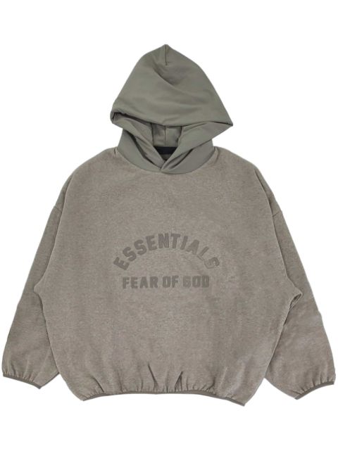 FEAR OF GOD ESSENTIALS logo lettering patch panelled hoodie Men