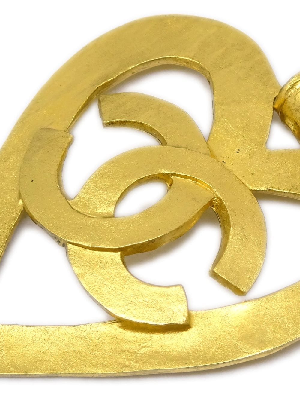 CHANEL Pre-Owned 1995 oorclips met CC-logo - Goud