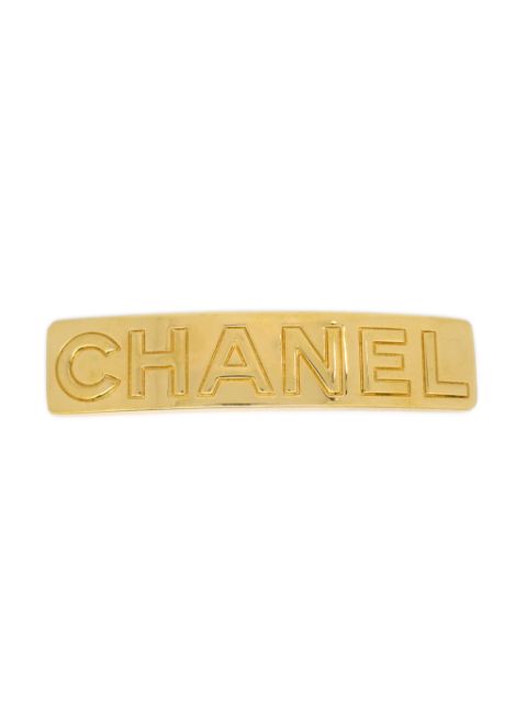 Affordable HOT SALE CHANEL 1997 logo-embossed hair clip Women