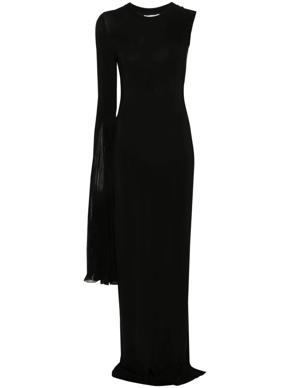 Nensi Dojaka Asymmetric-design Dress In Black