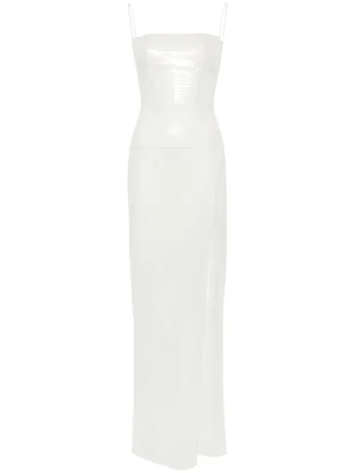 Robe longue à détails de sequins - Nensi Dojaka - Modalova