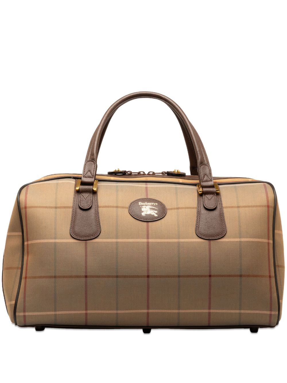 Pre-owned Burberry Vintage Check Handbag In 褐色