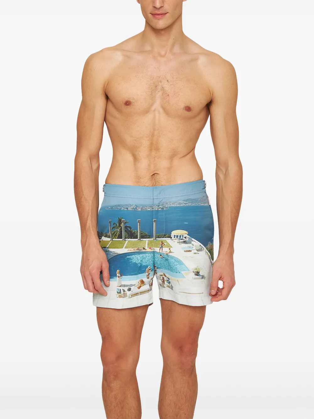 Orlebar Brown Zwembroek met print Blauw