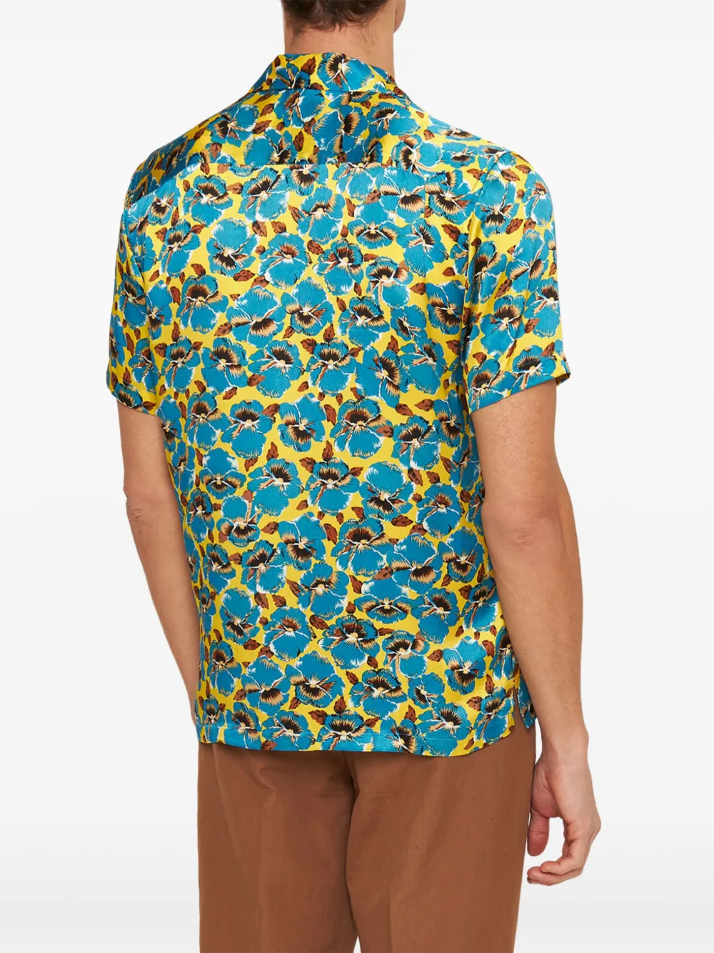 Orlebar Brown Overhemd met bloemenprint Blauw