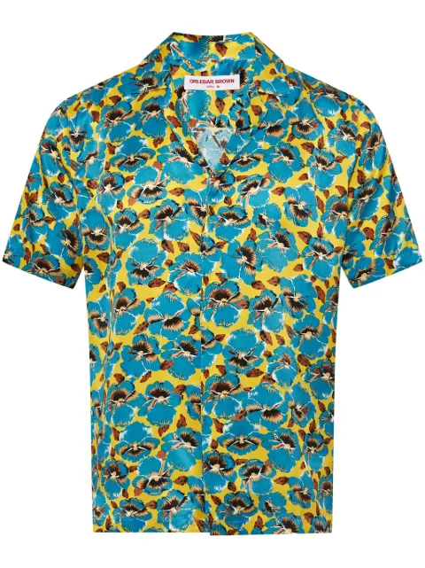 Orlebar Brown Maitan floral-print shirt