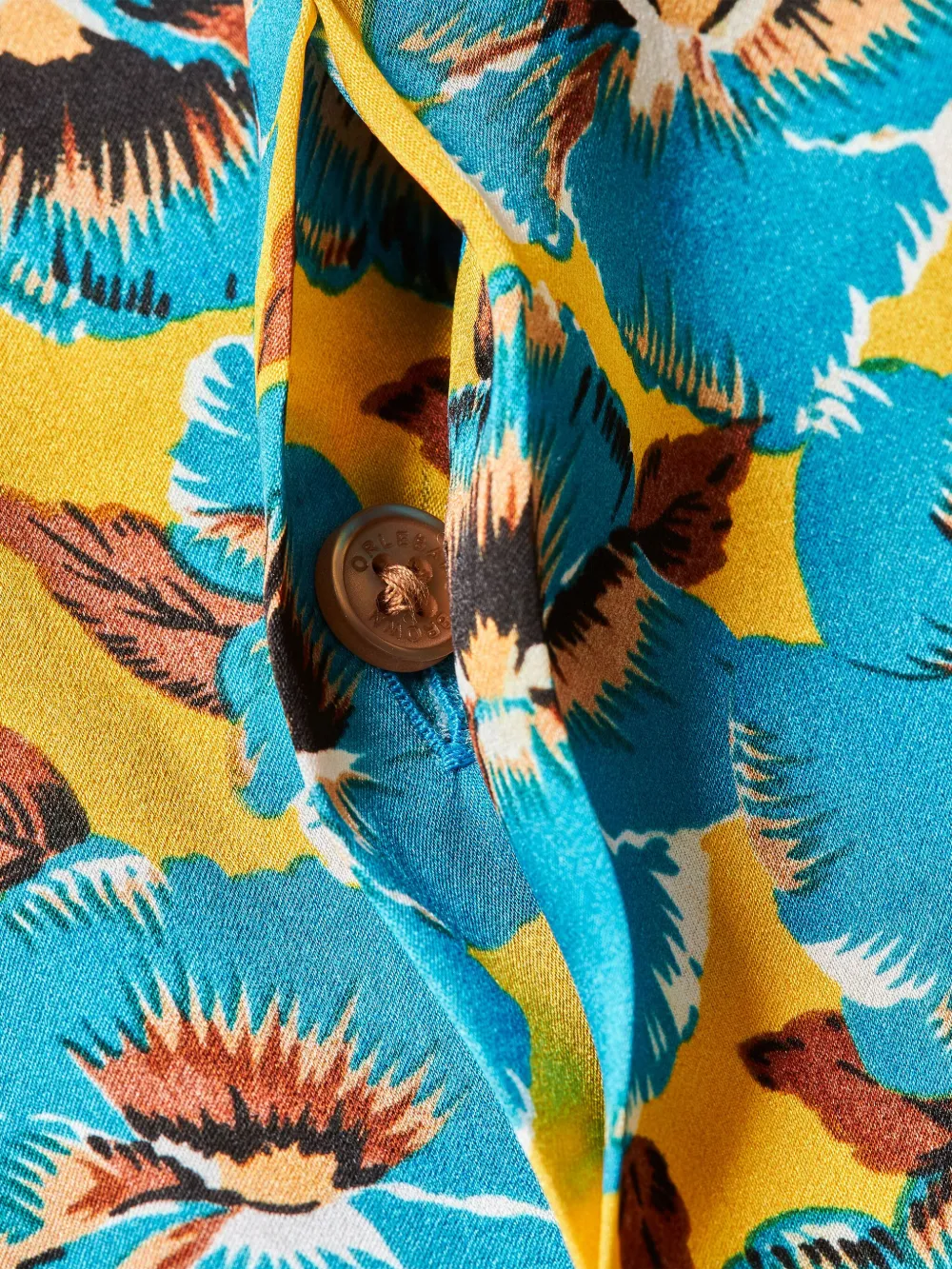 Orlebar Brown Overhemd met bloemenprint Blauw