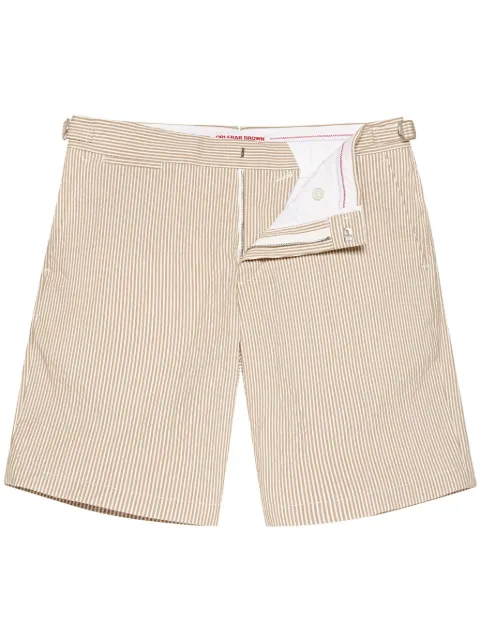 Orlebar Brown buckle-strap detailing shorts