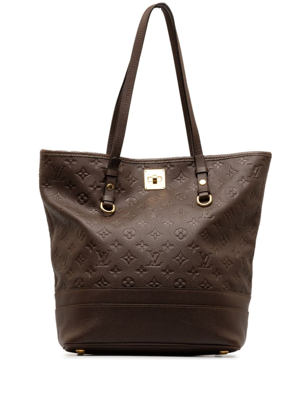 Pre-owned Louis Vuitton 2012 Citadine Pm Tote Bag In Brown