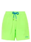 MC2 Saint Barth logo-embroidered swim shorts - Green