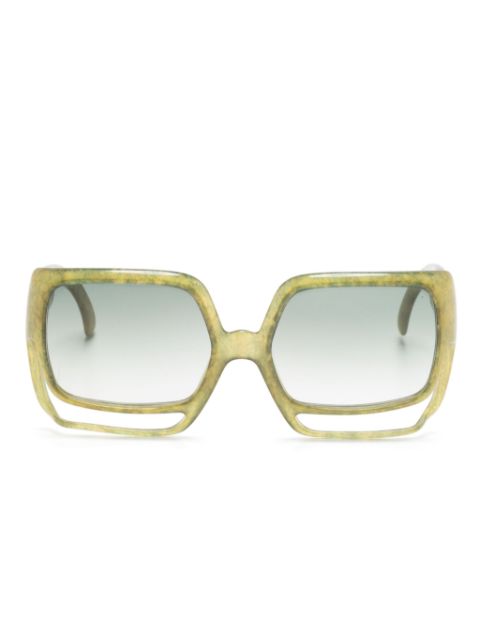 Christian Dior 1970s oversize-frame sunglasses Women