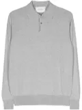 Ballantyne mélange-effect knitted polo shirt - Grey