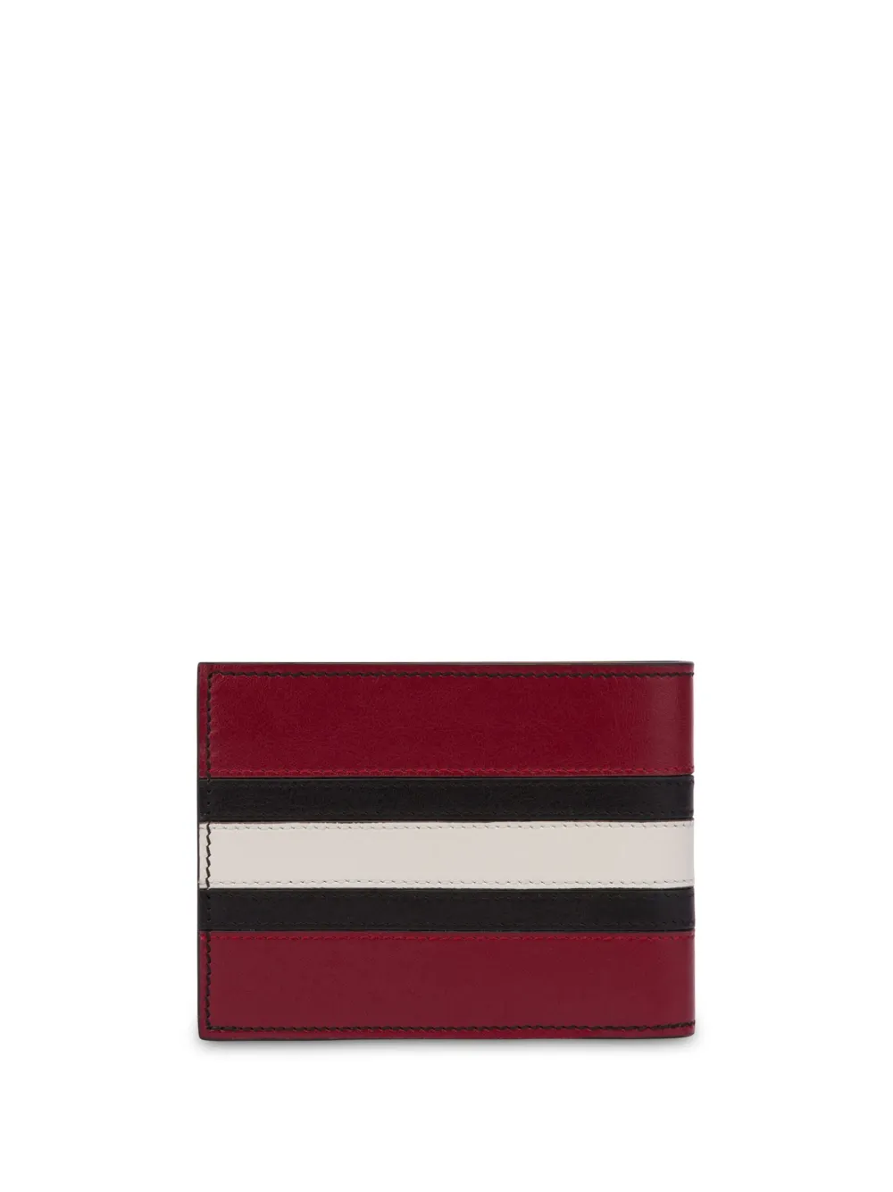 Moschino Portemonnee met gestreept detail - Rood