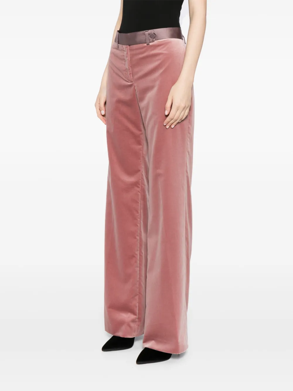 Paul Smith Broek met fluwelen afwerking Roze