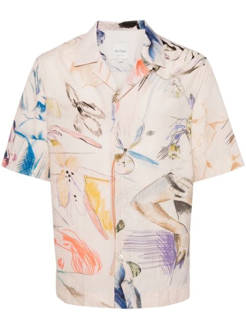 Paul Smith abstract-print cotton shirt