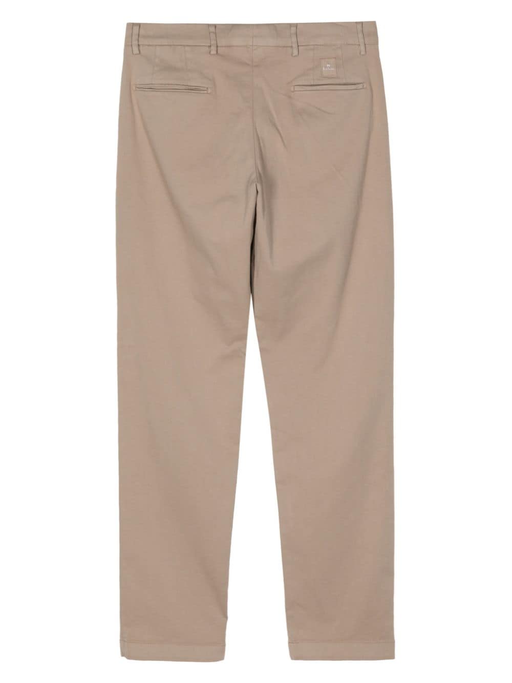 Shop Ps By Paul Smith Mid-rise Straight-leg Trousers In Brown