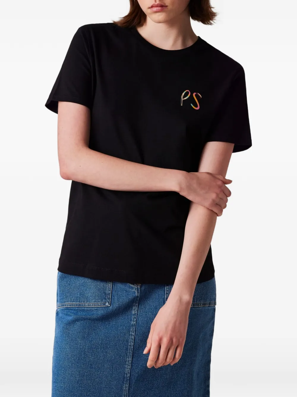 PS Paul Smith T-shirt met logoprint Zwart
