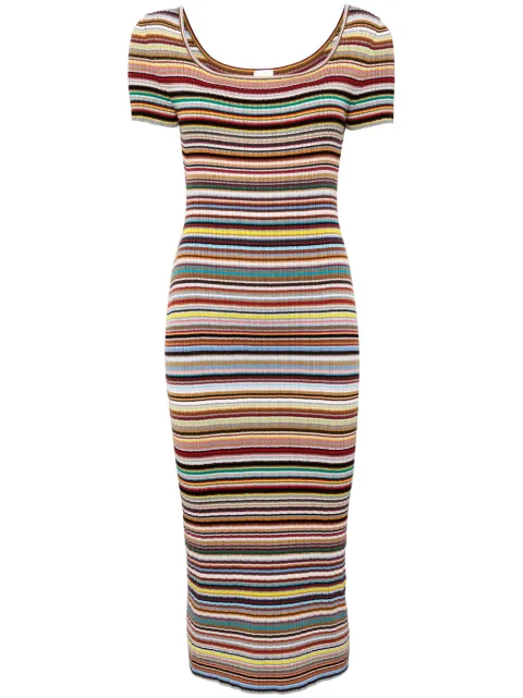Paul Smith striped ribbed-knit dress