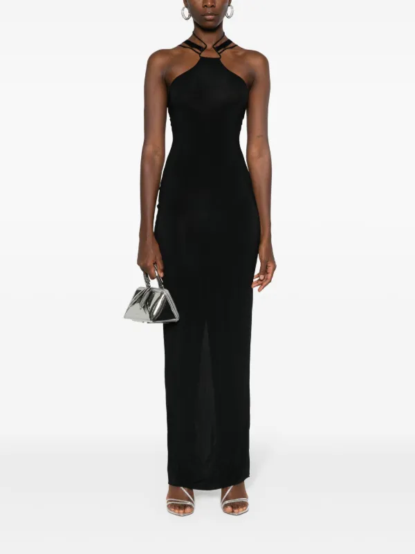 パーティードレス Nensi Dojaka NDSS25DR260 Dresses Black Nensi Dojaka multi-strap Maxi Dress | Black | FARFETCH