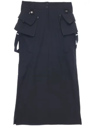 hyein seo スカート Hyein Seo Convertible Cargo Maxi Skirt | Black | FARFETCH