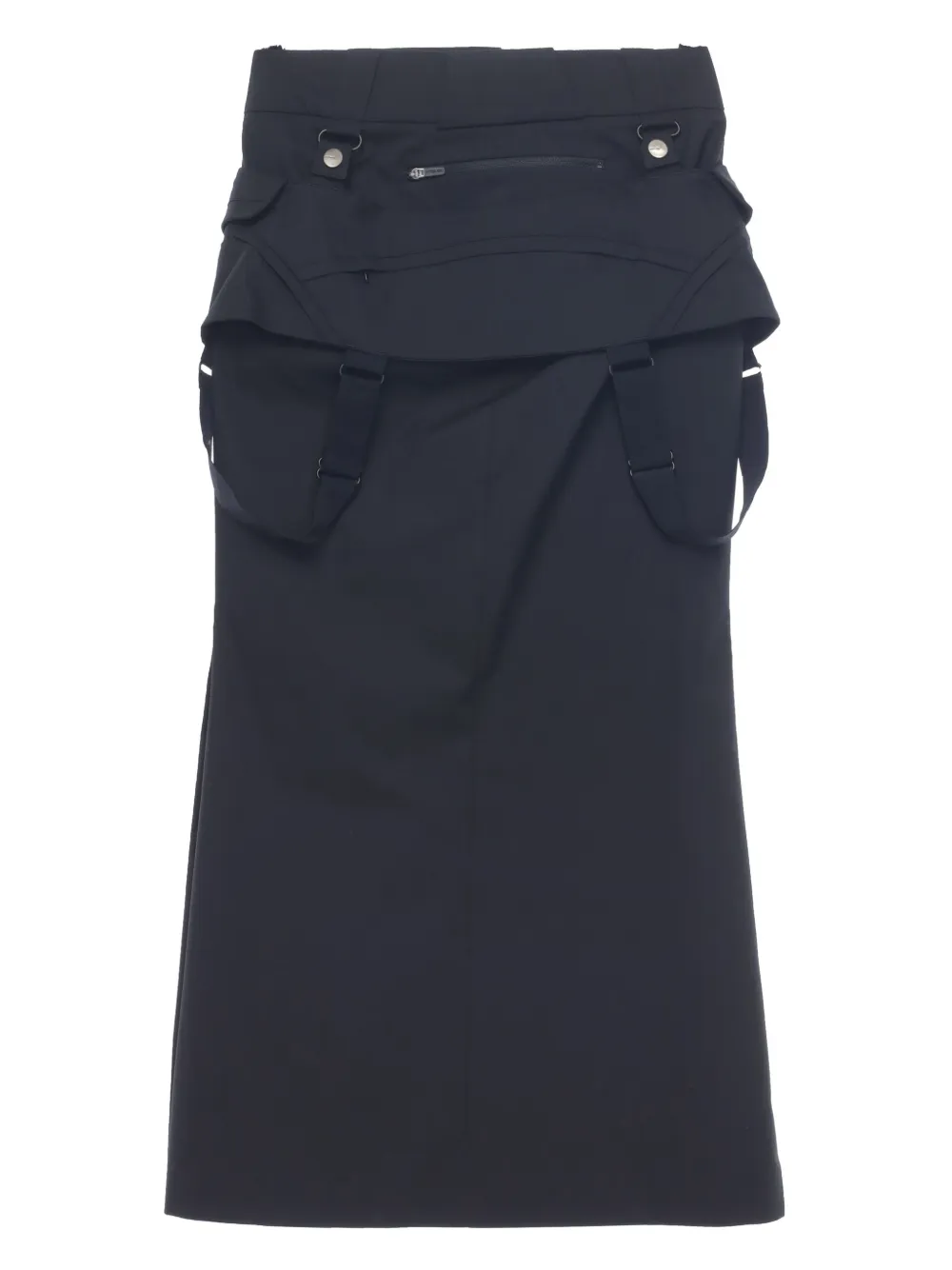 Hyein Seo Convertible Cargo Maxi Skirt | Black | FARFETCH