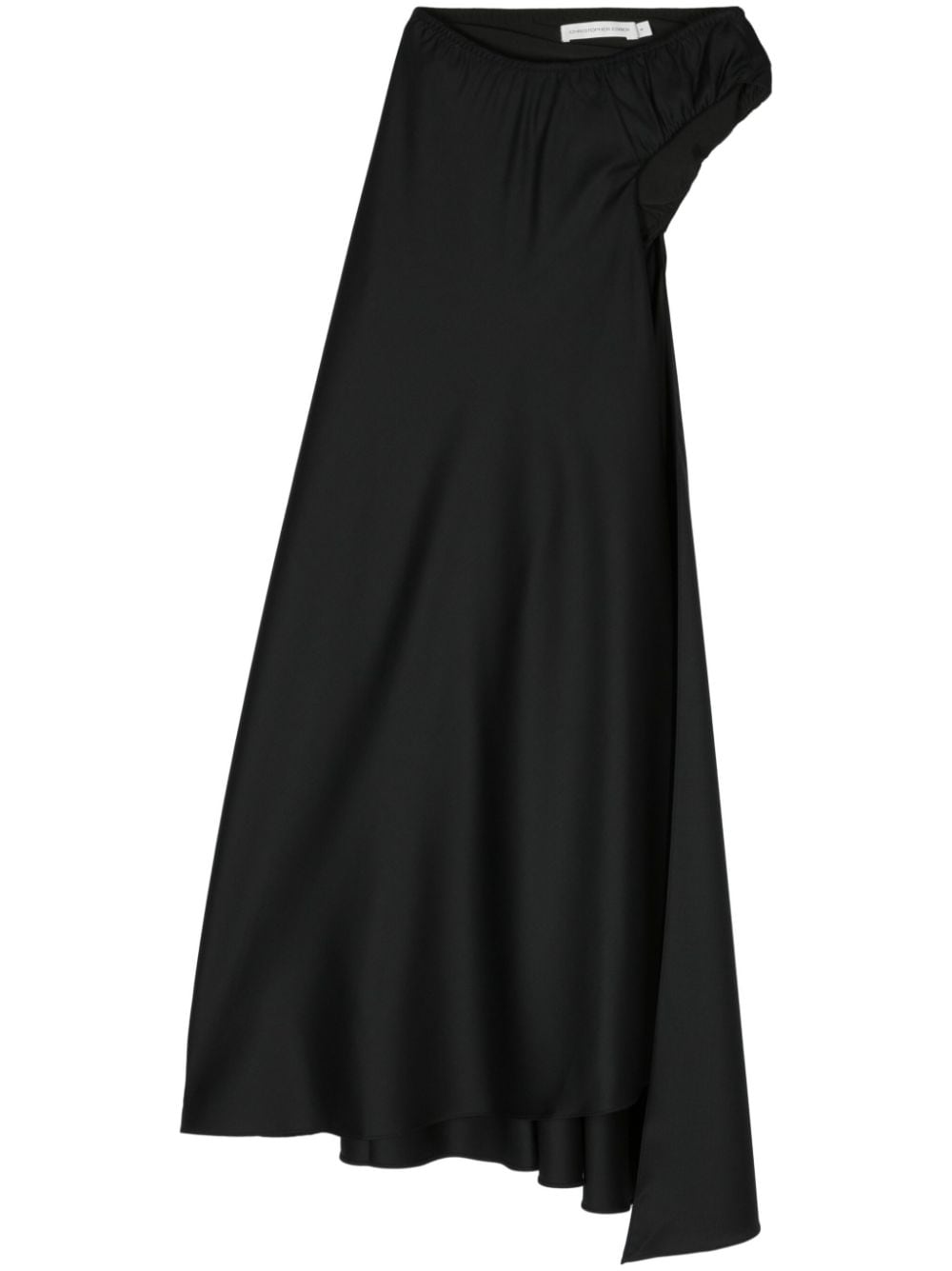 Christopher Esber Talus Asymmetric Maxi Skirt In Black