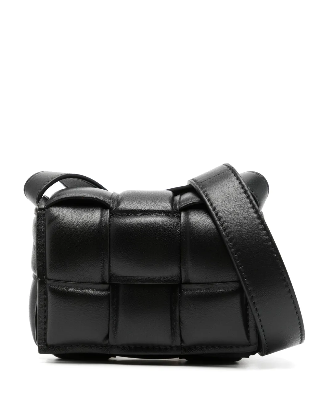 Bottega Veneta Shoulder Bag In Black-gold