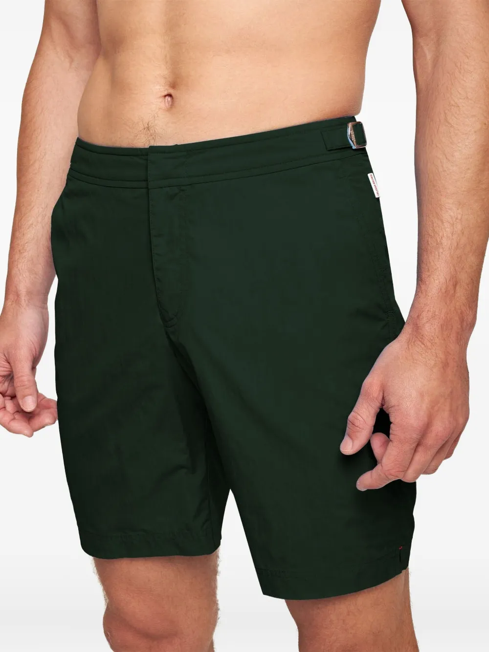 Orlebar Brown Belted Swim Shorts In Green