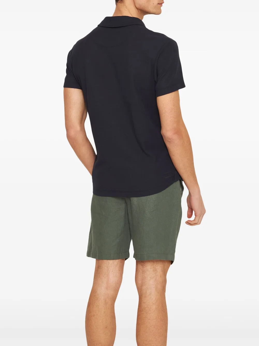 Orlebar Brown Shorts met gespbandje Groen