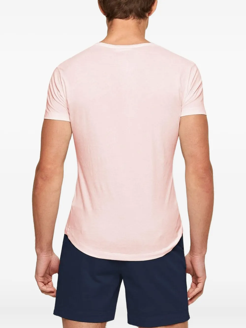 Orlebar Brown V-neck T-shirt In Pink