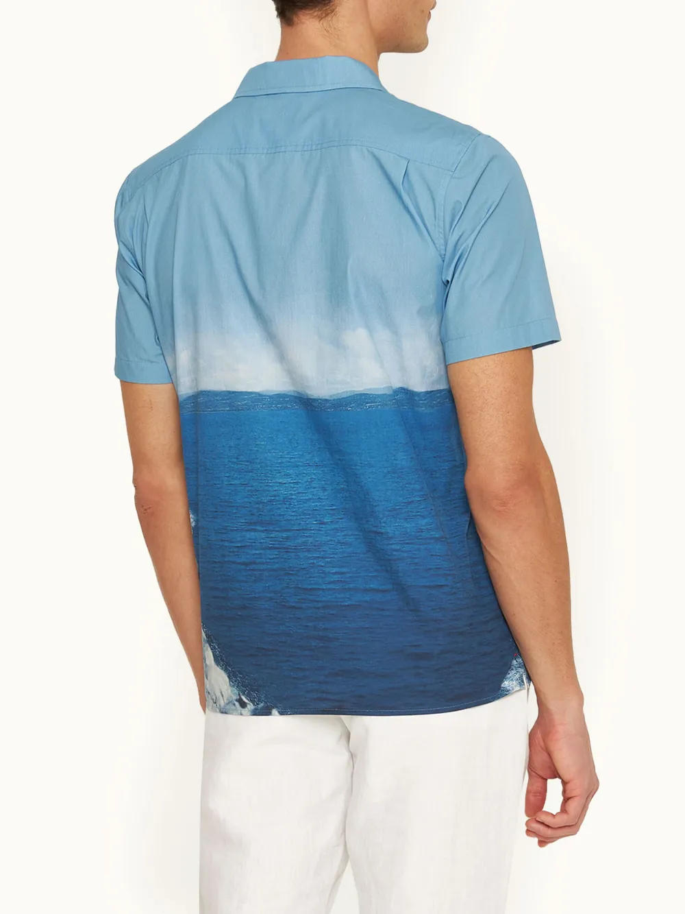 Orlebar Brown Hibbert overhemd Blauw