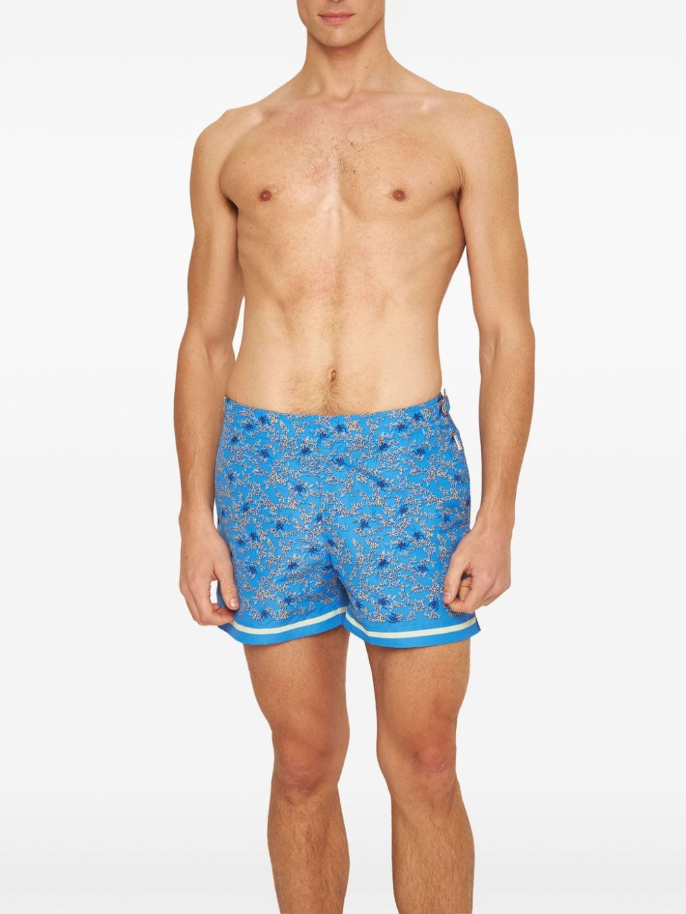 Shop Orlebar Brown Setter Wonder Swim Shorts In Blue