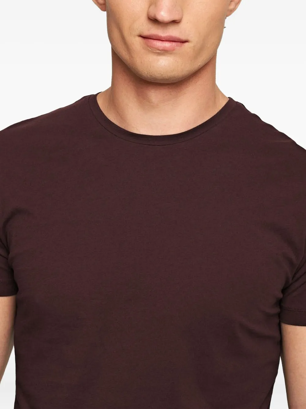 Orlebar Brown Round-neck Cotton T-shirt In Brown