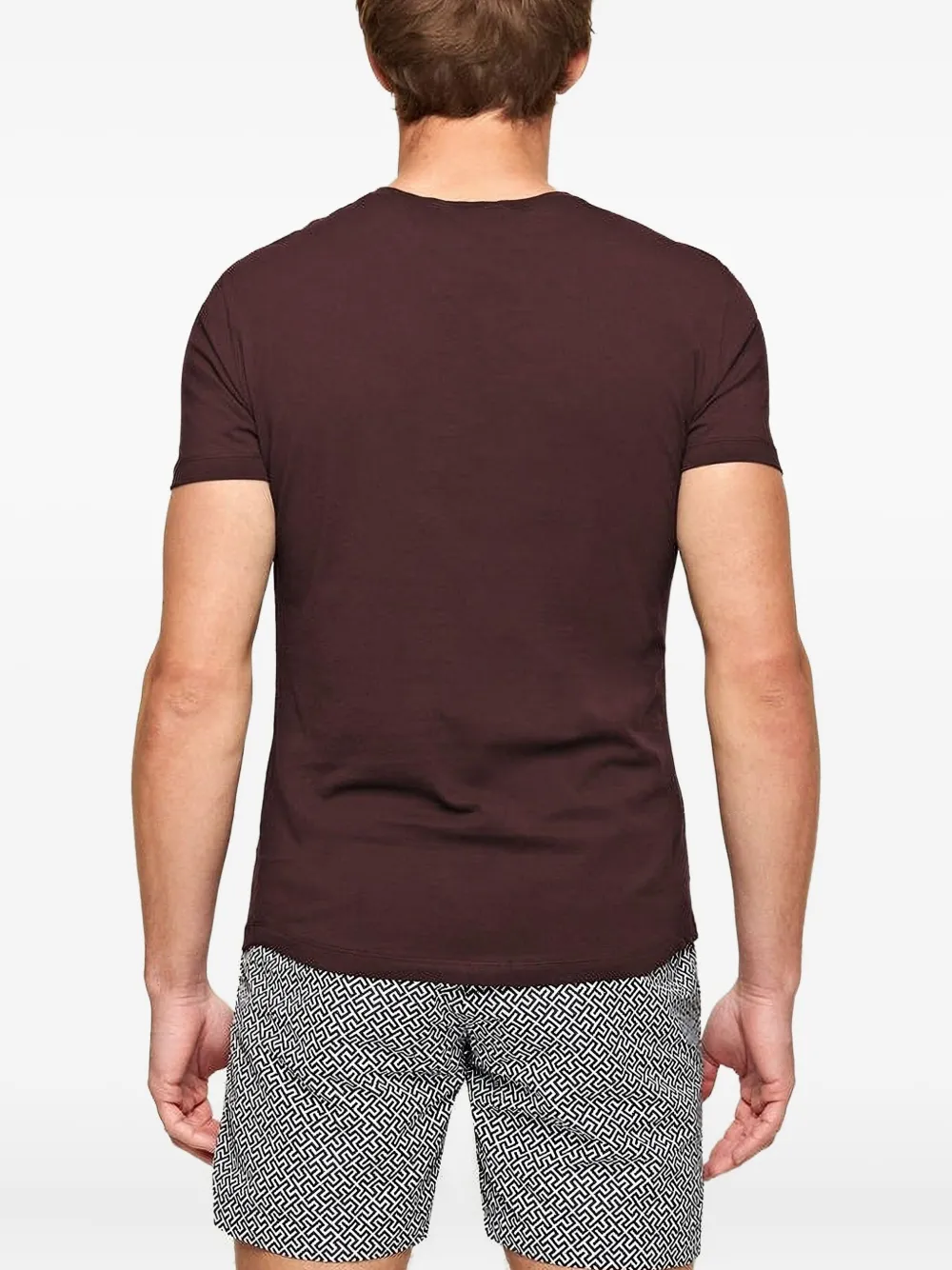 Orlebar Brown Round-neck Cotton T-shirt In Brown