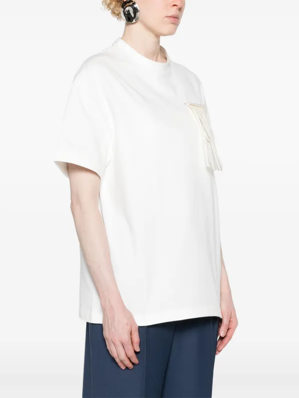 Jil Sander ブローチディテール Tシャツ | ホワイト | FARFETCH JP