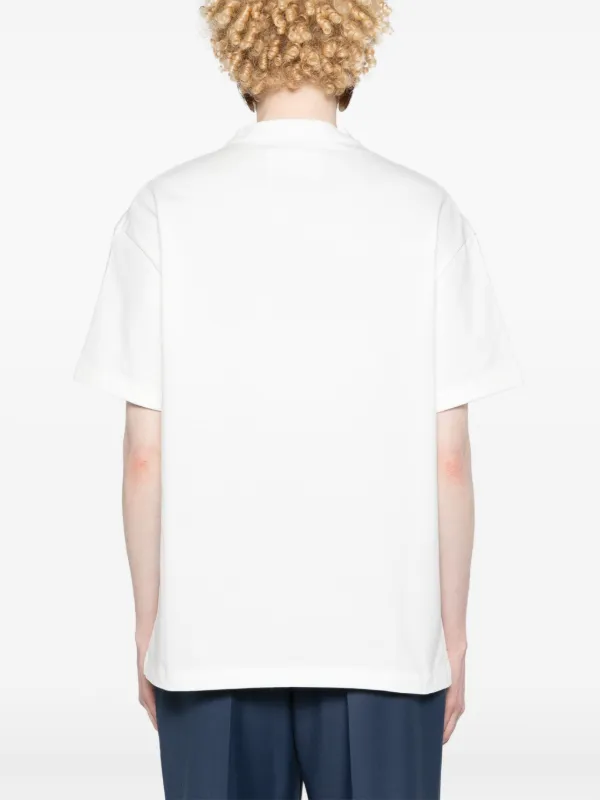 関税込【Jil Sander】ポケットディテールTシャツ ホワイト Jil Sander ブローチディテール Tシャツ | ホワイト | FARFETCH JP