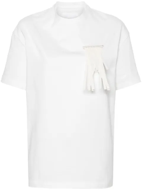 Jil Sander brooch-detailed cotton T-shirt