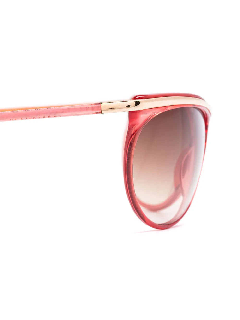 Versace Pre-owned 1980s Round-frame Sunglasses in Red, view 3