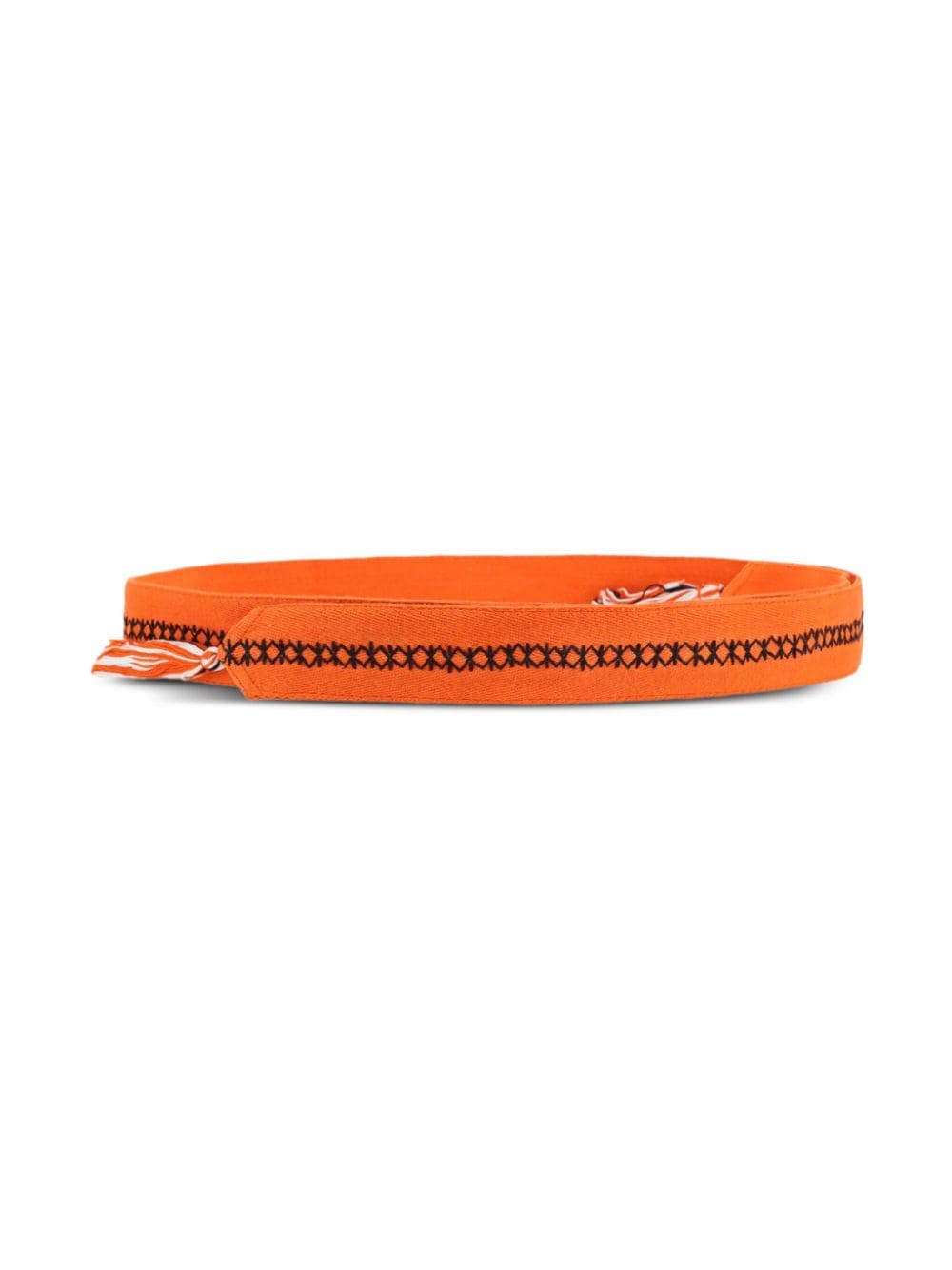 Shop Taieur Ricamo Belt In Orange