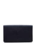 Saint Laurent Pre-Owned YSL-embossed leather clutch bag - Black