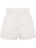 SHIATZY CHEN Plenteous crease-effect shorts - White