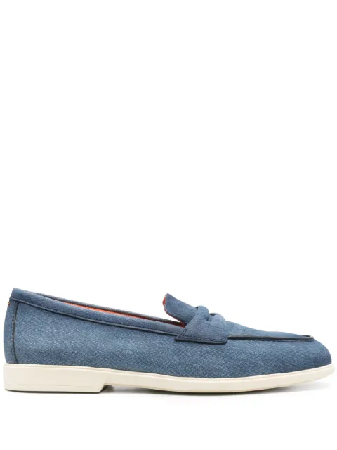 Santoni Malibu leather loafers