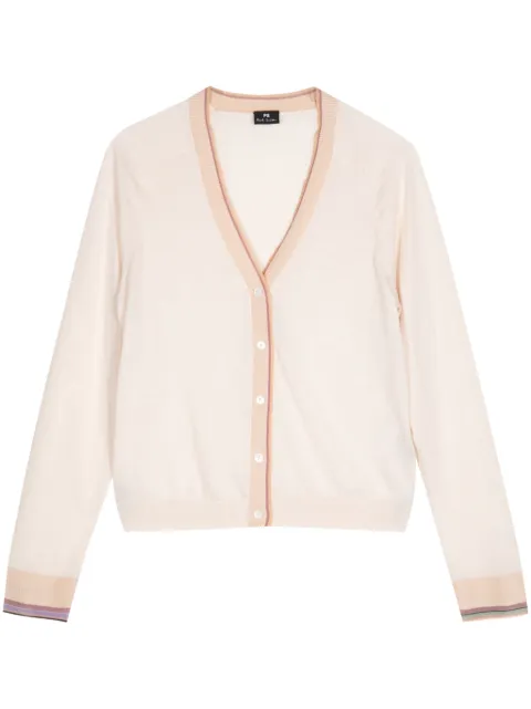 PS Paul Smith stripe-trimmed cardigan
