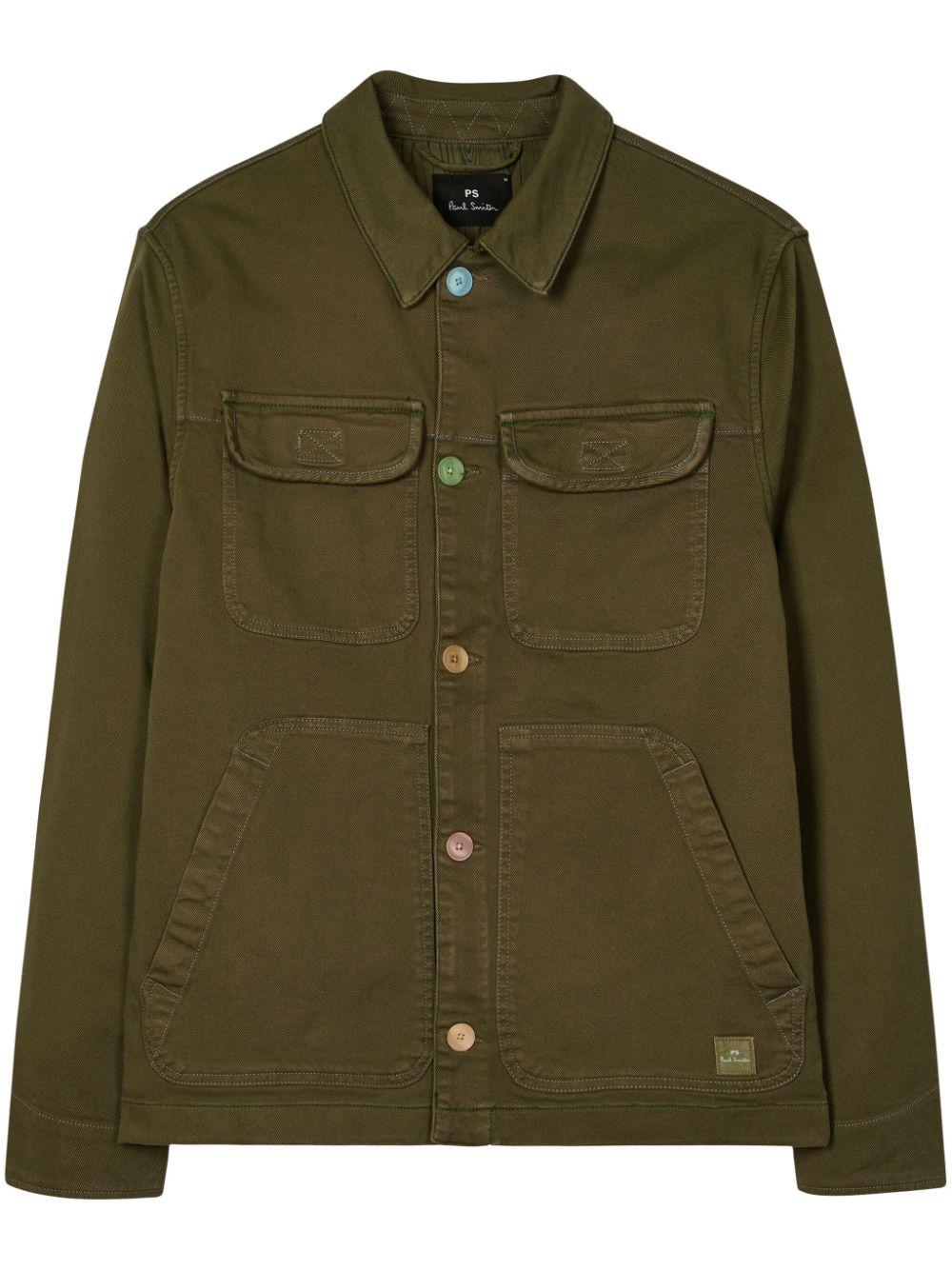 PS Paul Smith multicolour button military jacket - Green