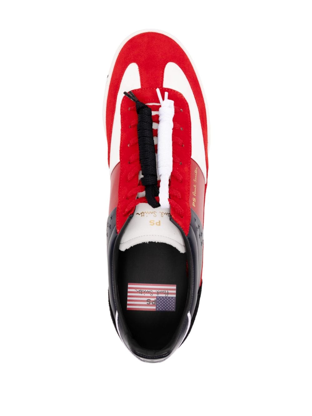 Shop Ps By Paul Smith Low-top Lace-up Sneakers In Red