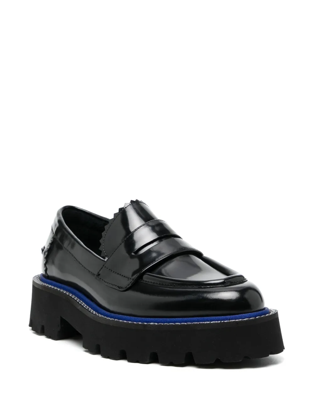 Paul Smith Magpie leren loafers - Zwart