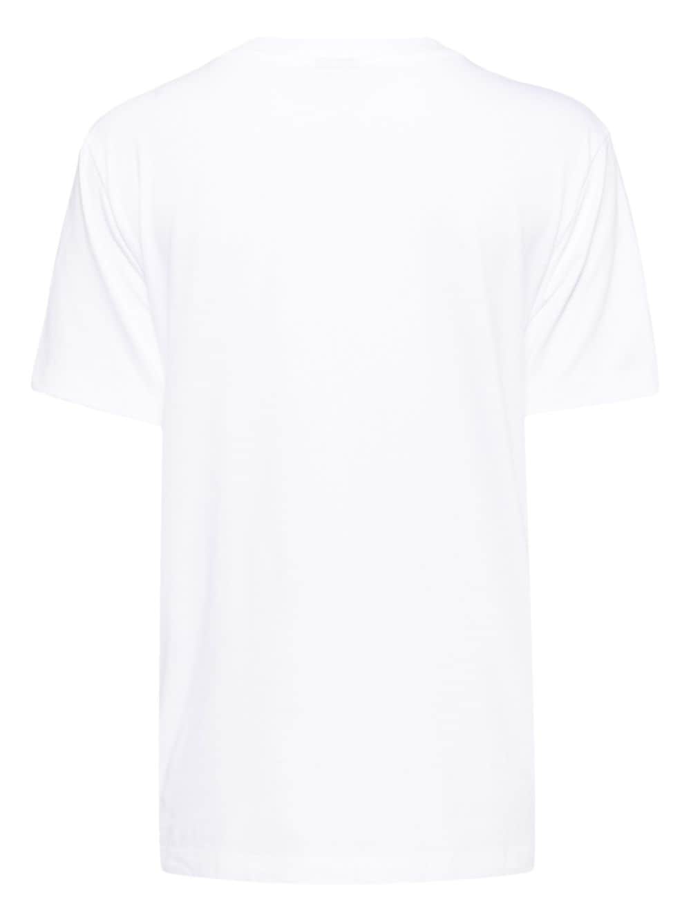 PS Paul Smith T-shirt met bloemenprint van biologisch katoen - Wit