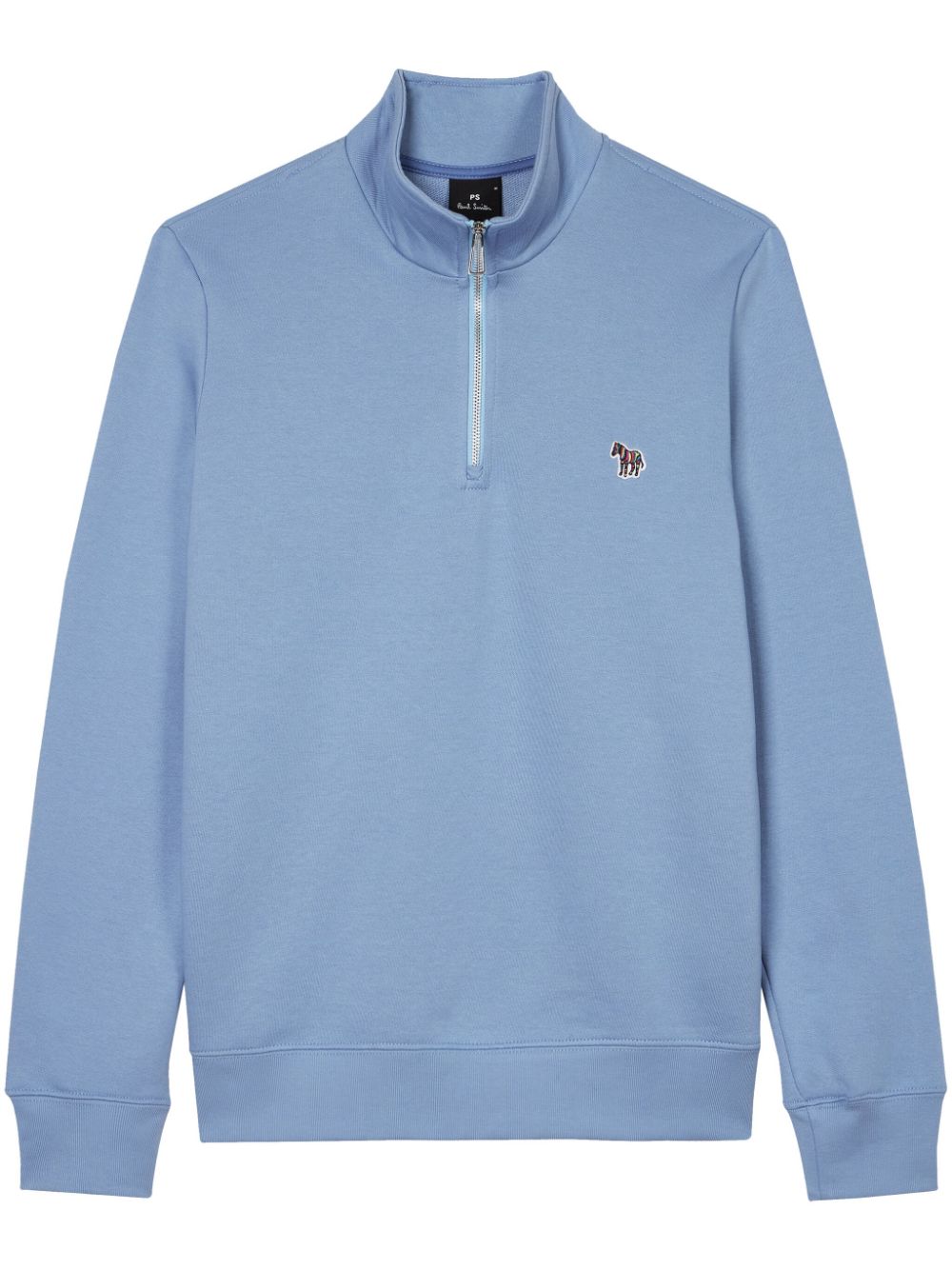 Shop Ps By Paul Smith Logo-embroidered Sweatshirt In Blue