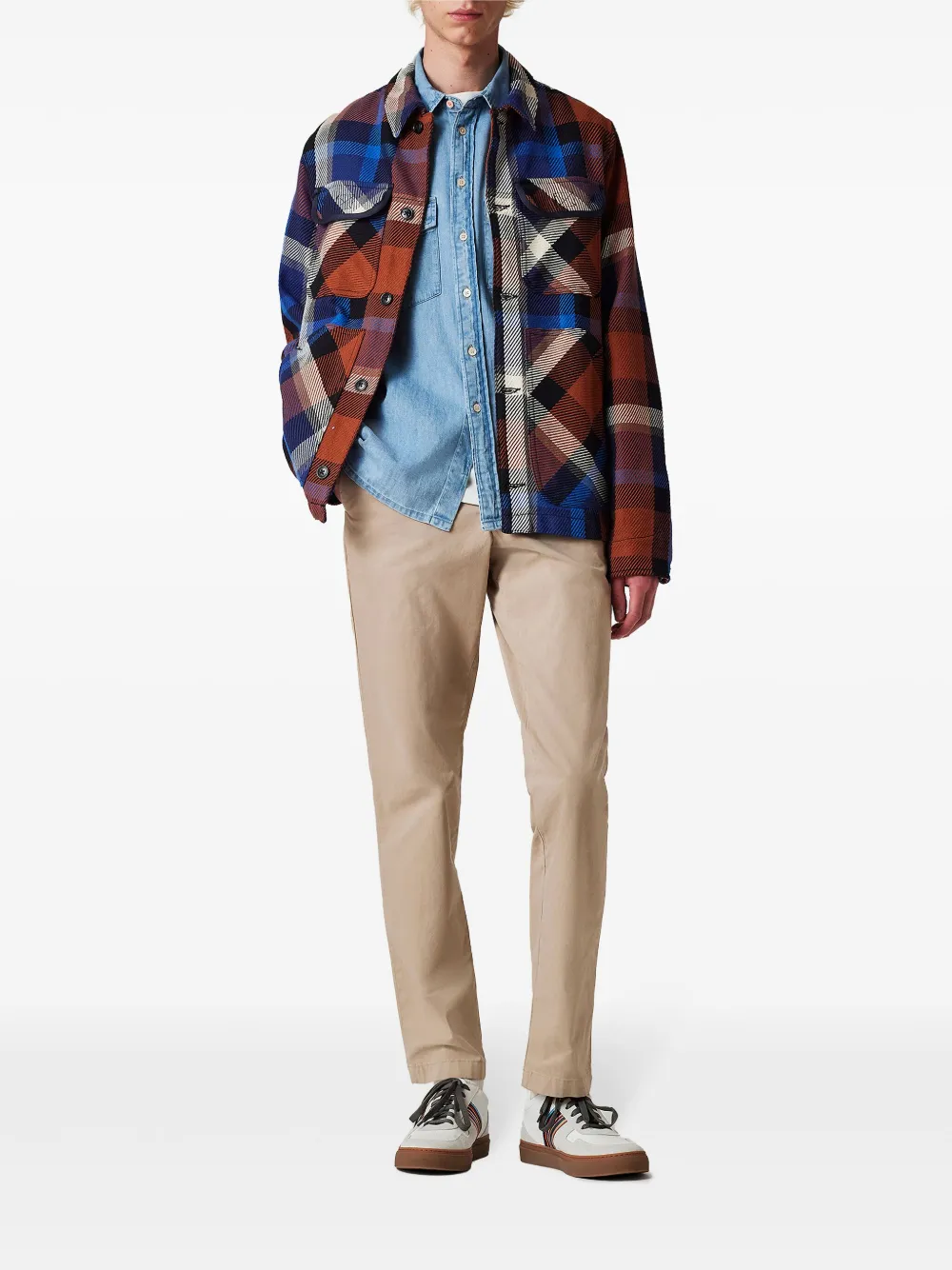 PS Paul Smith Chino met zebraprint Beige