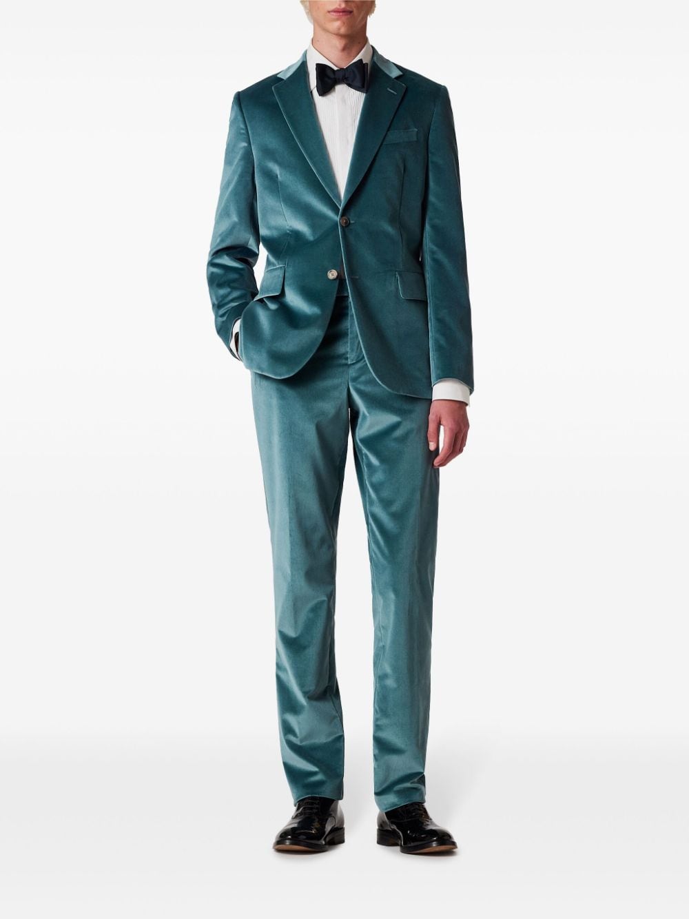 Paul Smith Velvet Blazer Blue FARFETCH